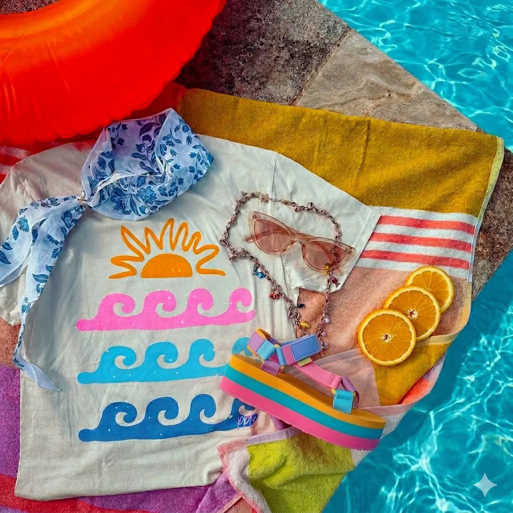 Sun + Waves Tee