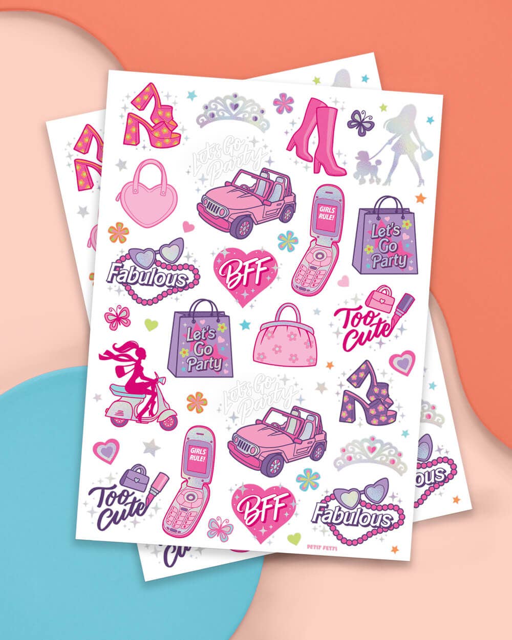 Kids Barbie Temporary Tattoos | Pink party favors, girl bday