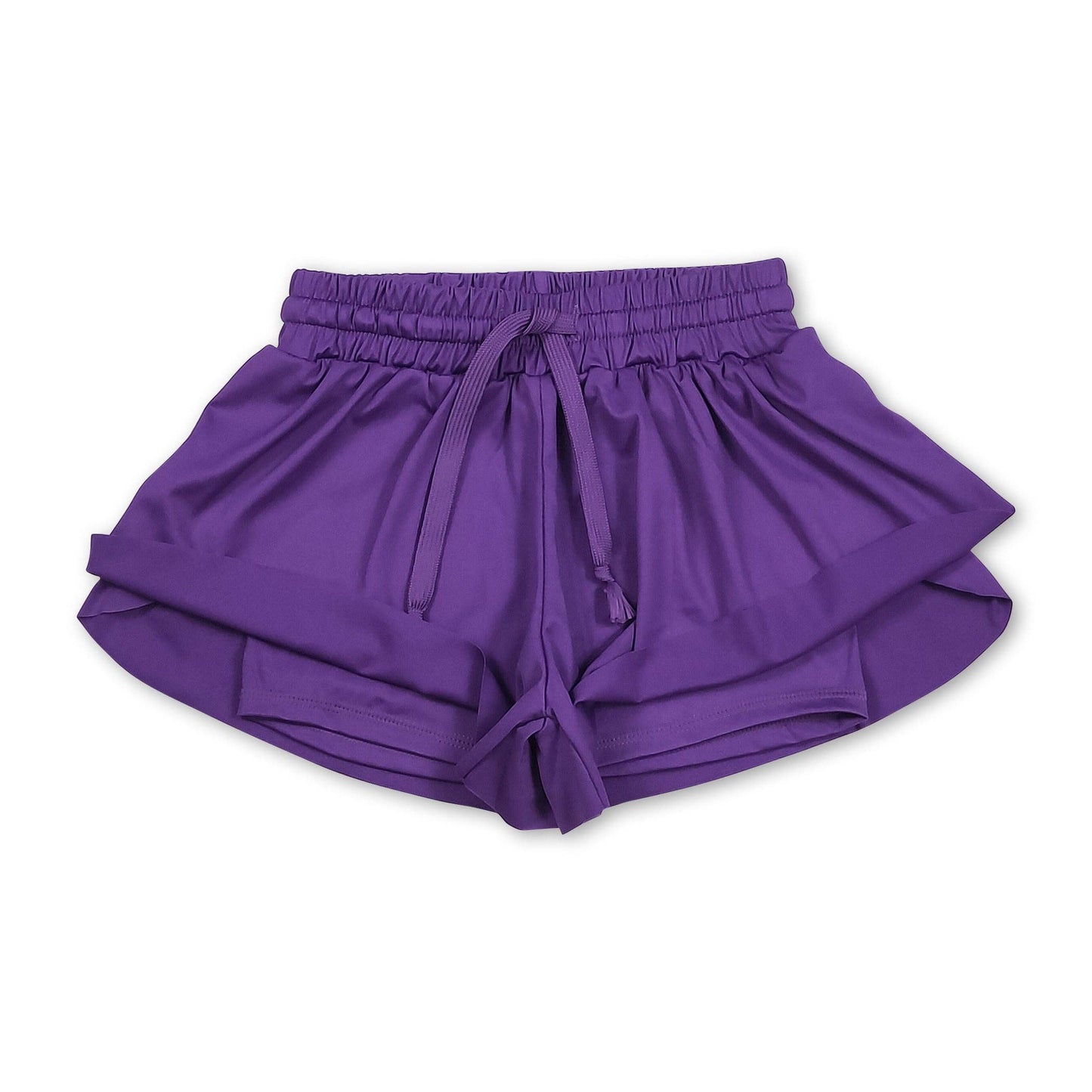 Purple Girls Activewear Shorts
