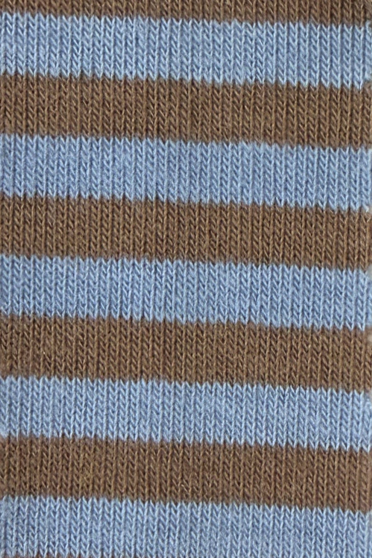 Oversized Contrast Trim Striped Top
