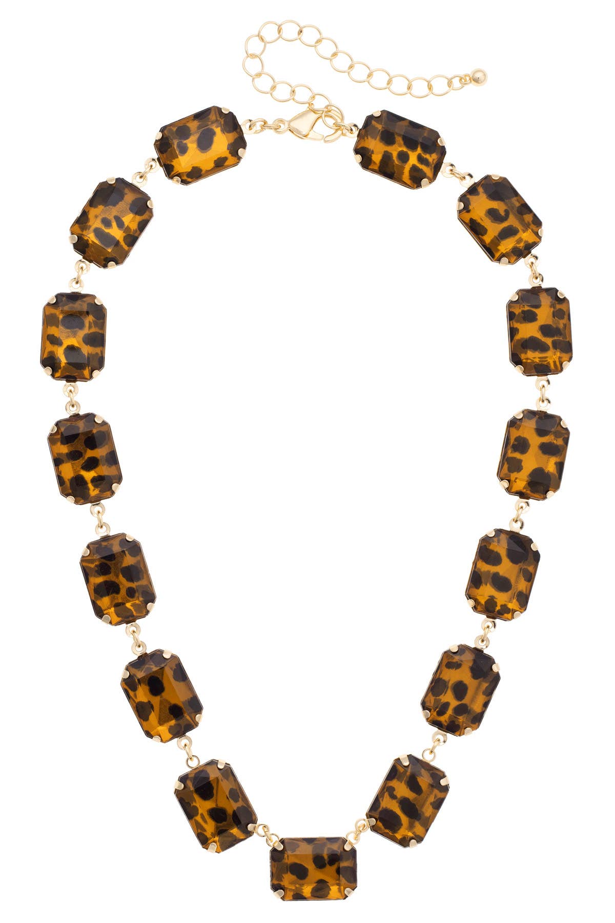 Bianca Linked Collar Necklace in Tortoise