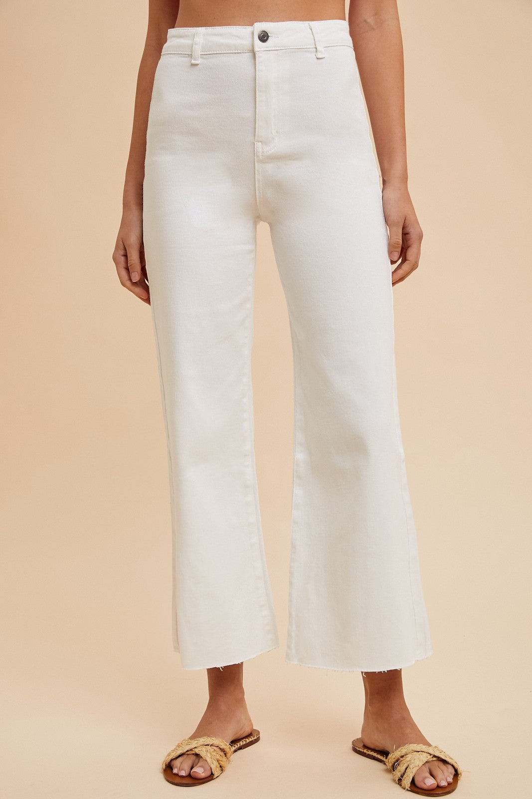 Halli Stretch High Rise Wide Leg Crop