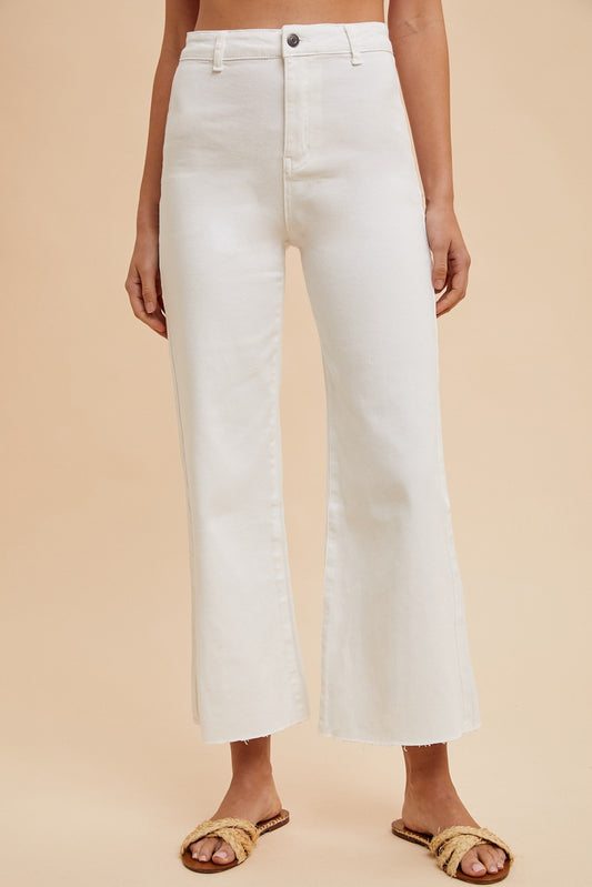 Halli Stretch High Rise Wide Leg Crop