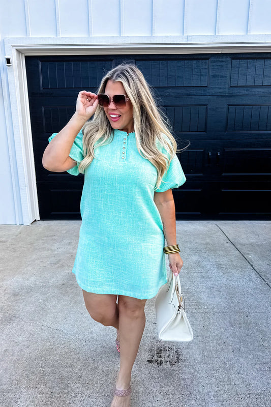 Jackie Bubble Sleeve Dress