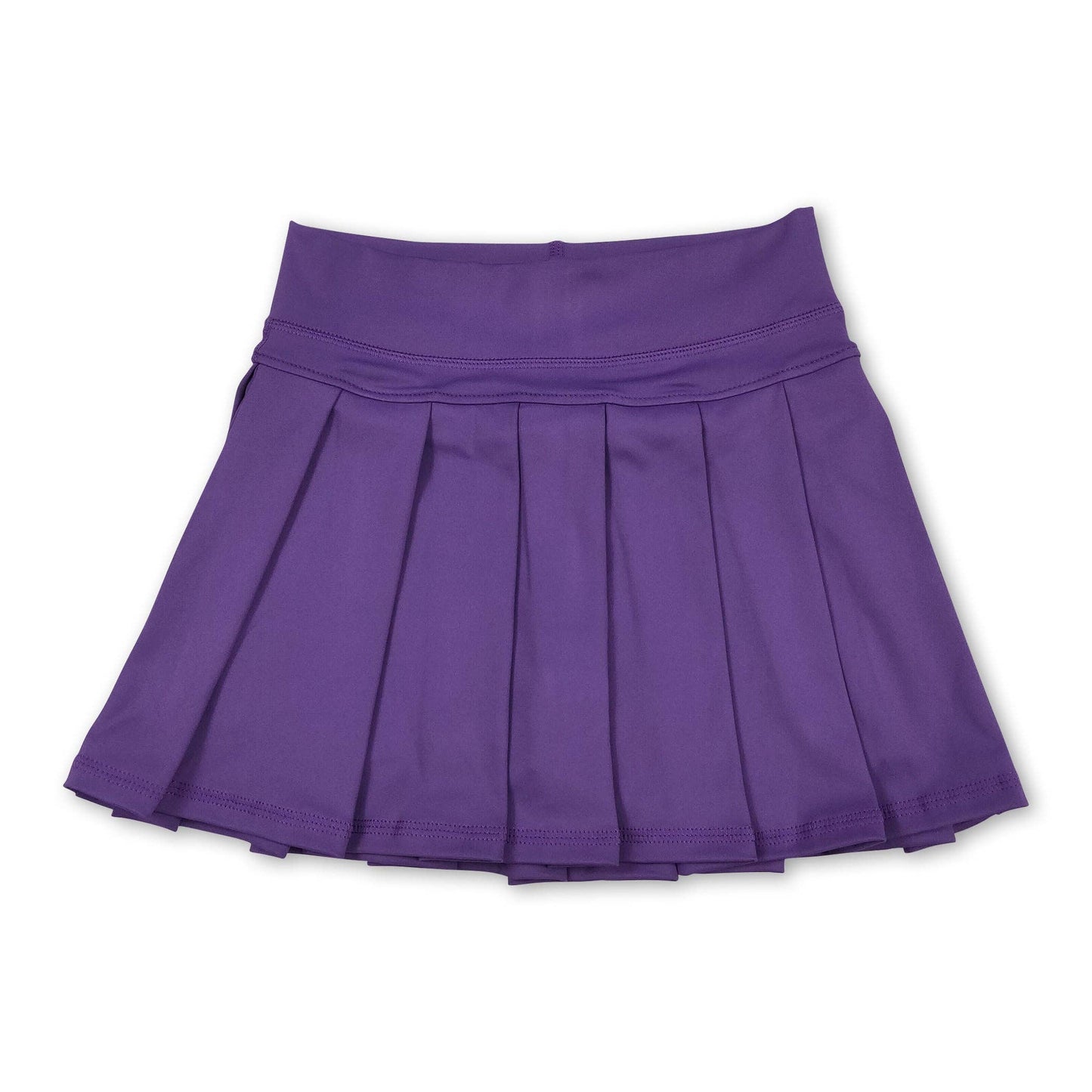 Purple High Waist Girls Skort