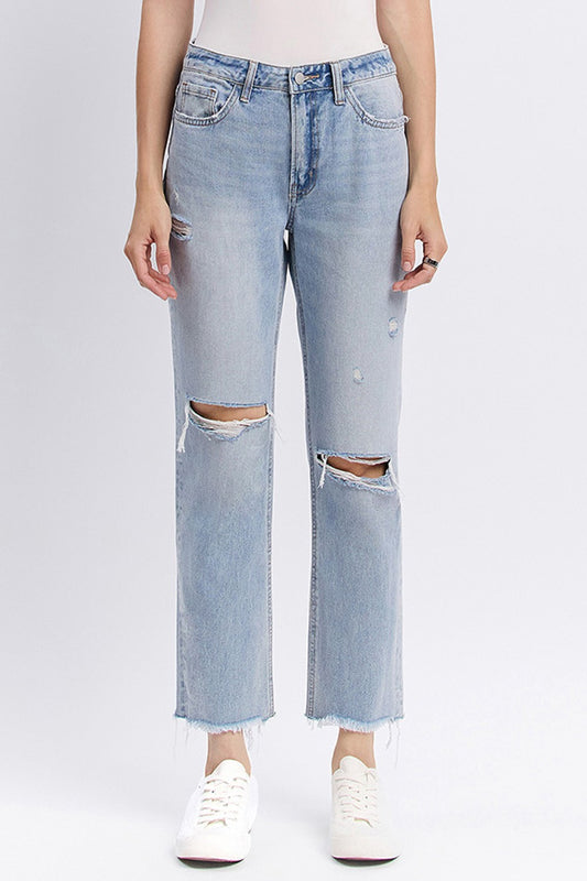Flying Monkey Super High Rise Relaxed Straight Jean