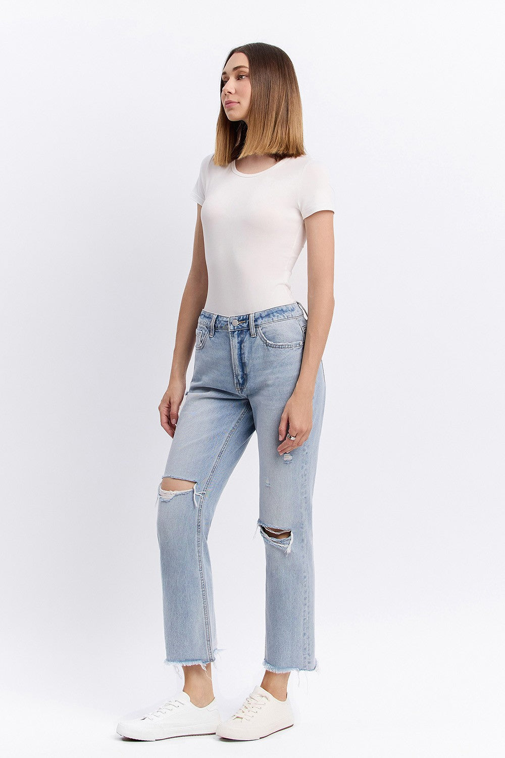 Flying Monkey Super High Rise Relaxed Straight Jean