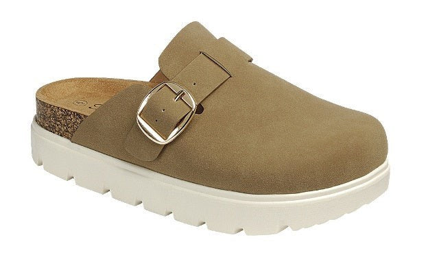 Oak Platform Clog