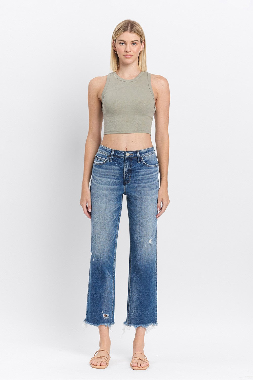 Flying Monkey High Rise Crop Straight
