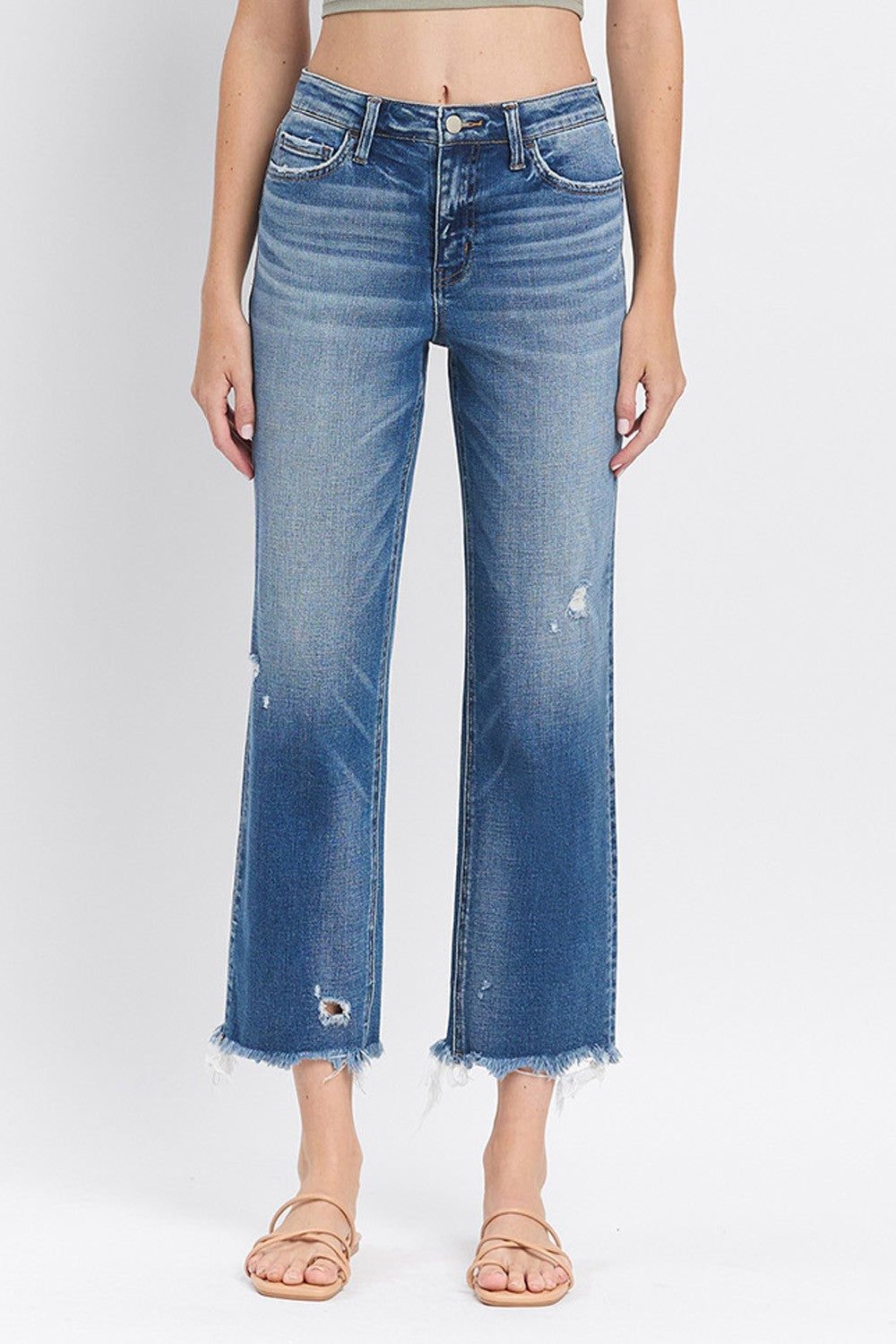 Flying Monkey High Rise Crop Straight