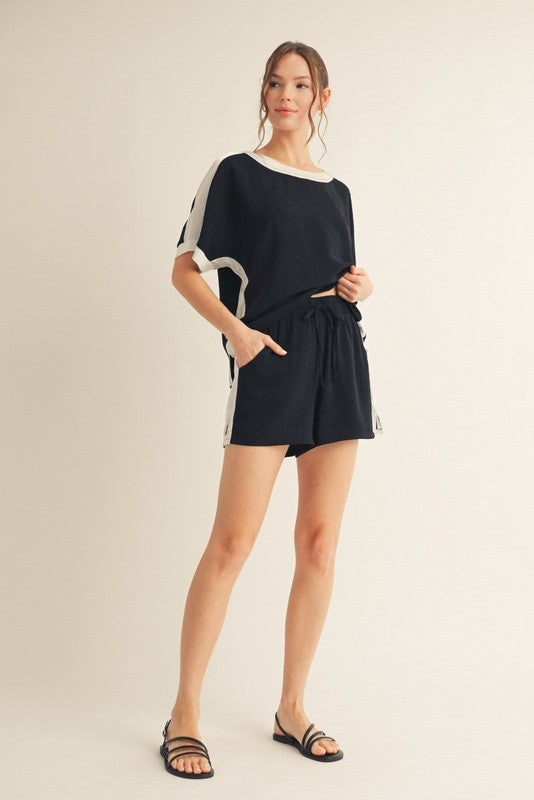 Sid Stripes Drawstring Shorts