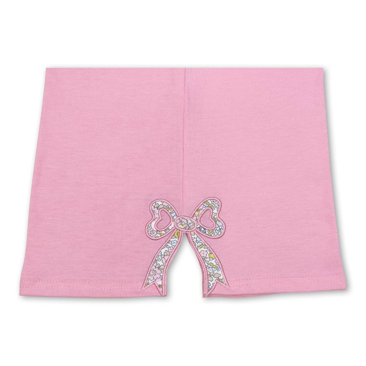 Pink Floral Bow Embroidery Top