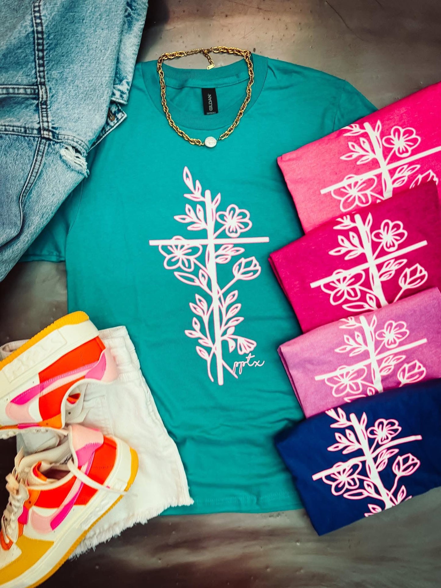 Neon Cross Tee