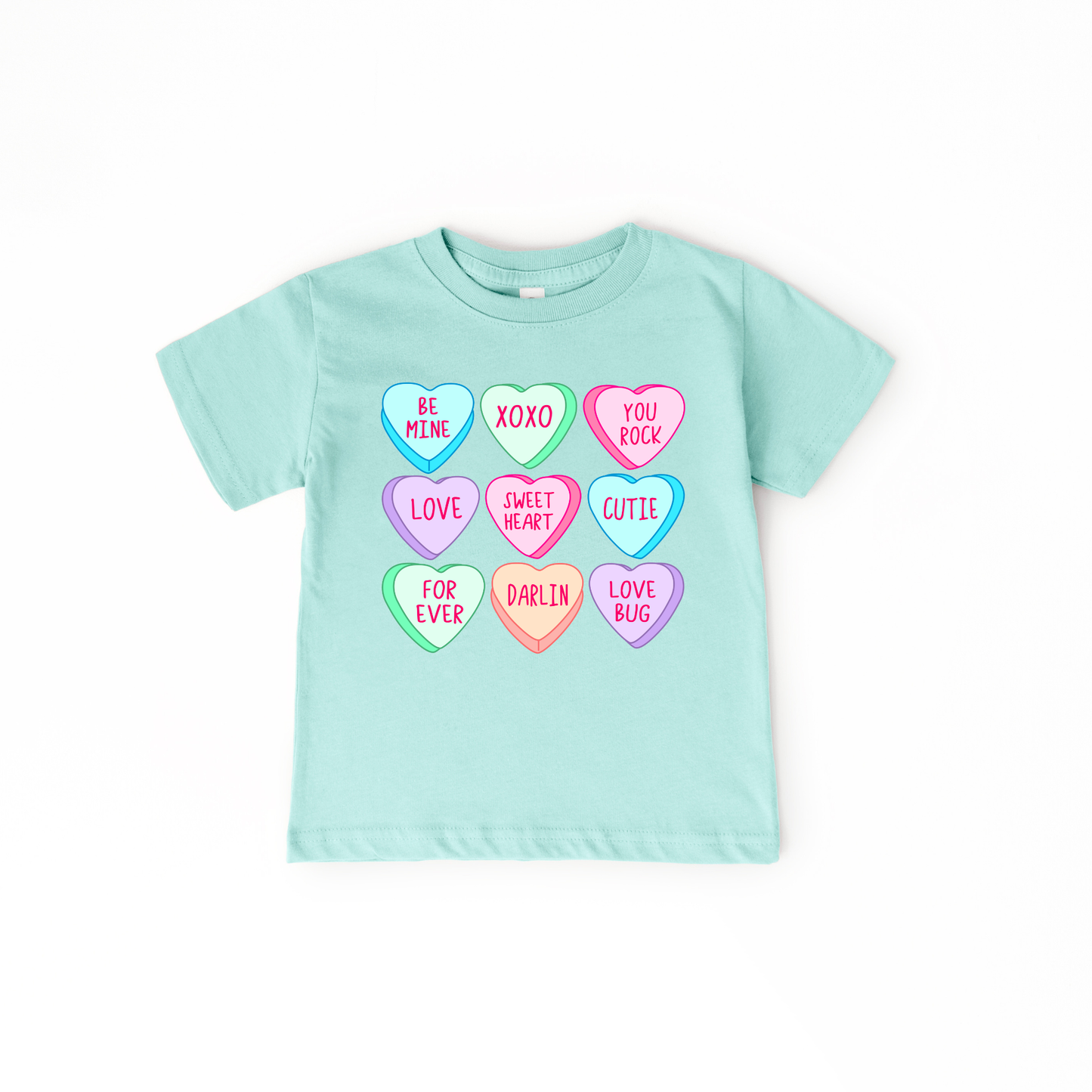 Conversation Hearts Candy Heart Girls Valentine's Day Shirt