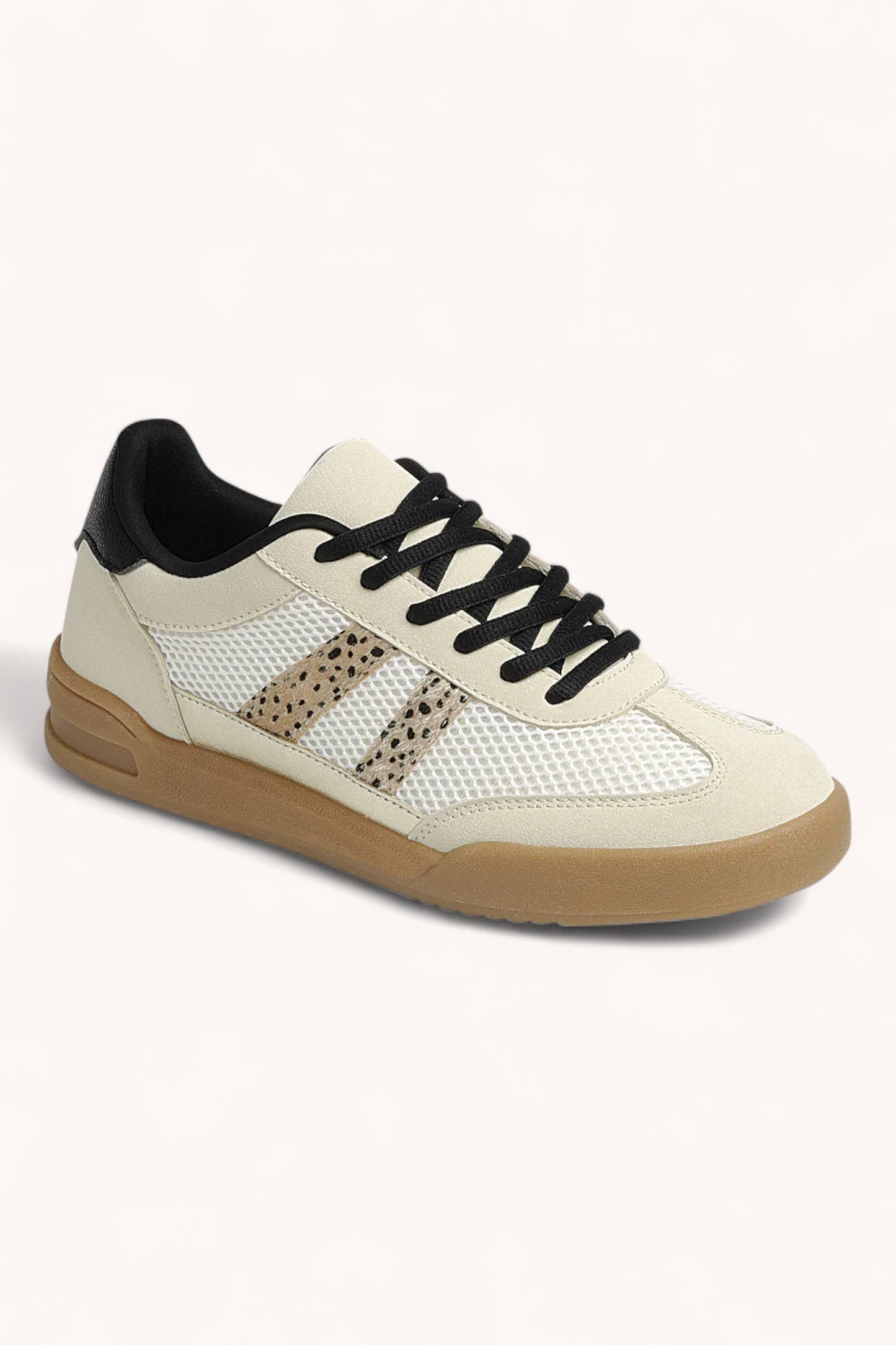 DIRECT-14 DOUBLE STRIPES DESIGN COURT SNEAKERS