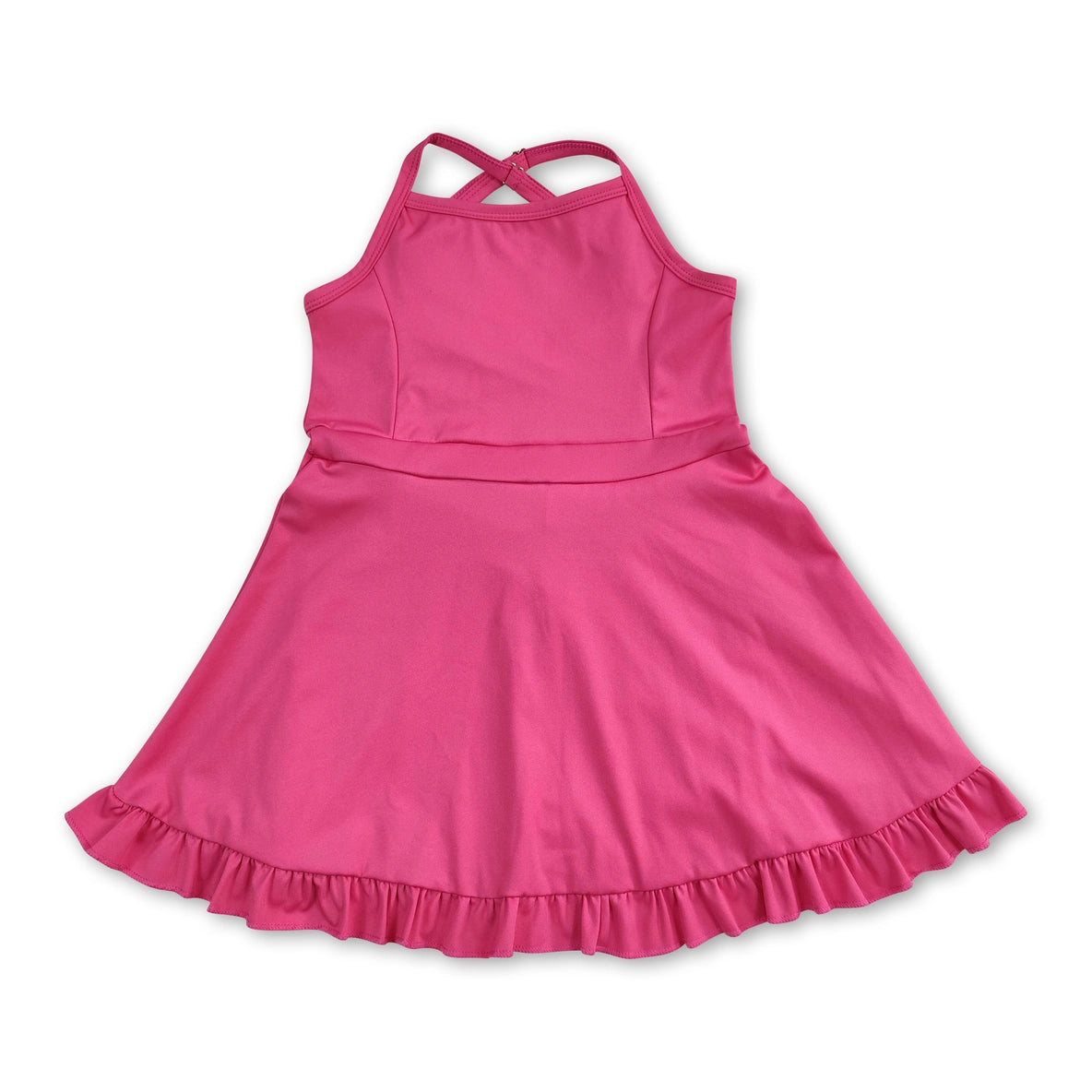 Black Straps Ruffle Baby Girls Summer Active Wear