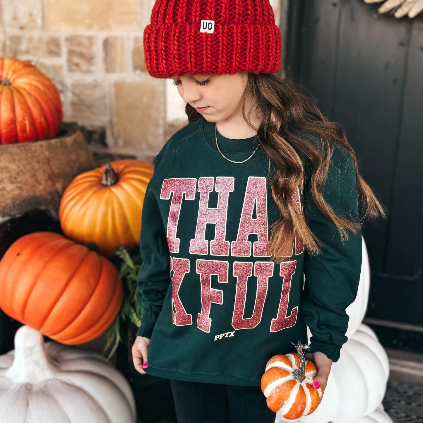 Thankful Glitter Sweatshirt