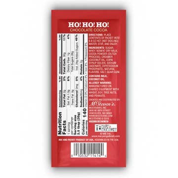 Holiday Santa Ho! Ho! Ho! Chocolate Cocoa (1.25oz Packets)