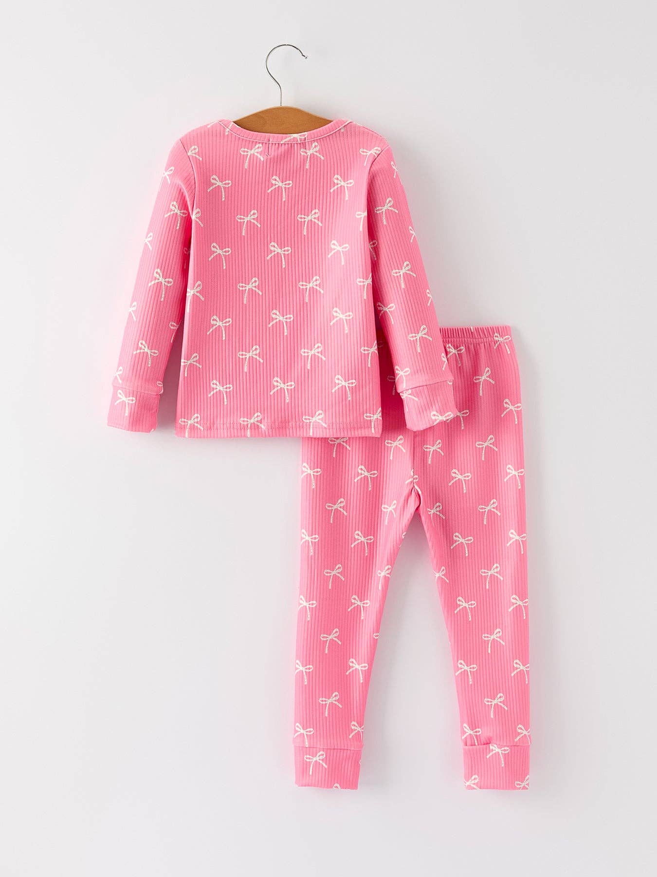 Pink Bow Pajama Set: Comfy and Cute
