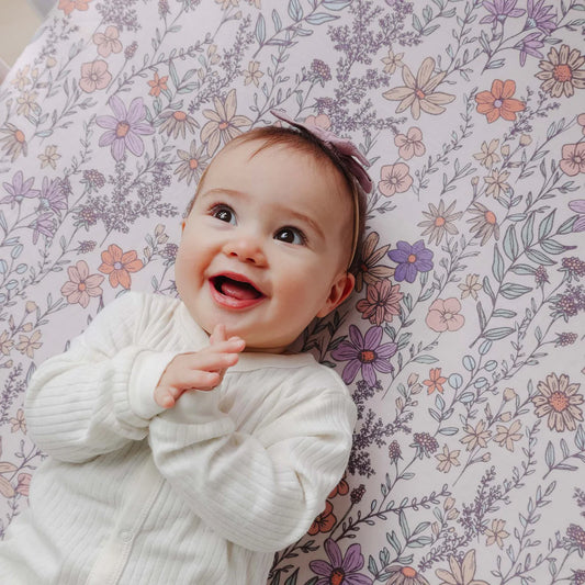Flora Premium Crib Sheet