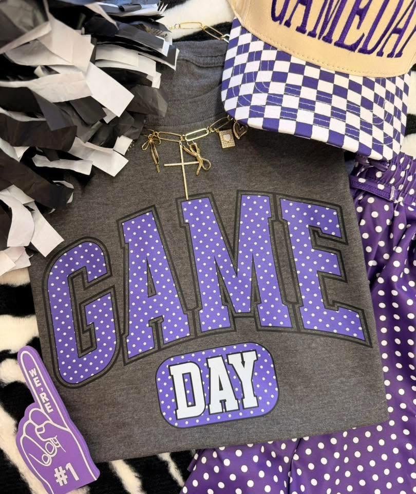 Purple Polka Dot Gameday