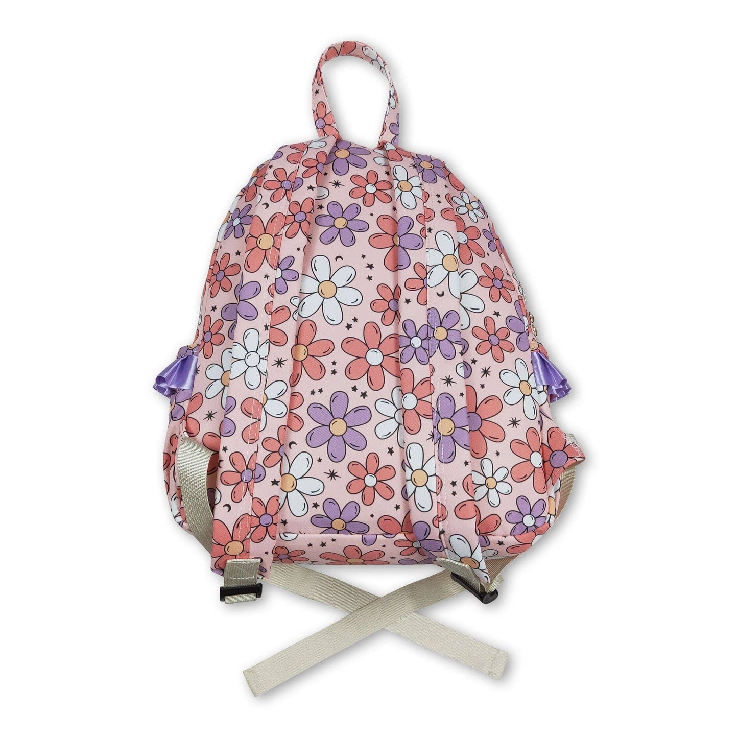 Lavender Ruffle Floral Backpack