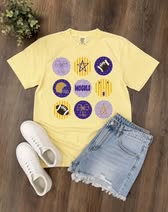 Butter Yellow Mogul Football Tee