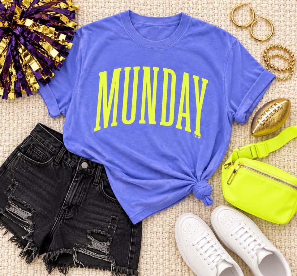 Purple & Gold Neon Munday