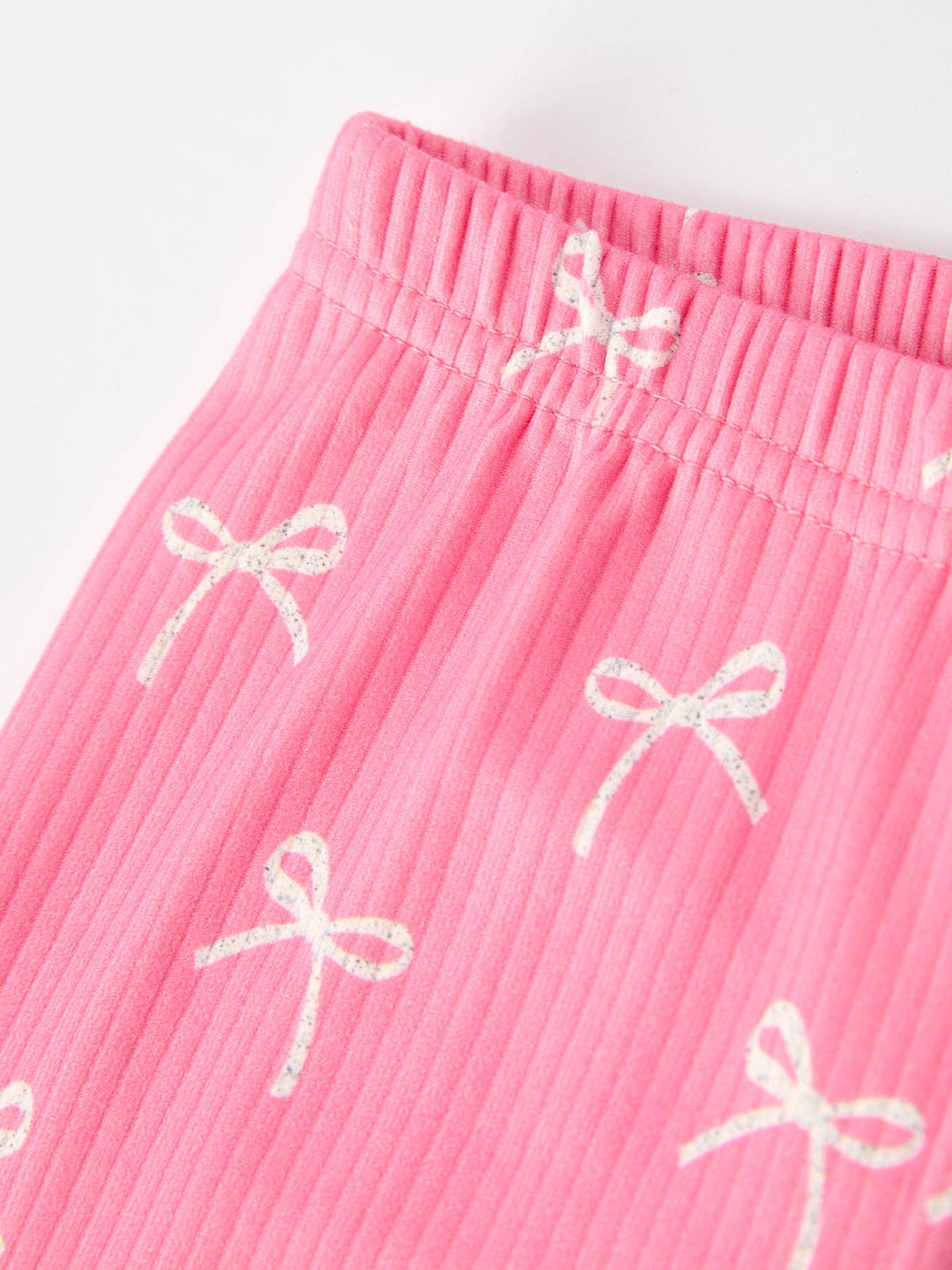 Pink Bow Pajama Set: Comfy and Cute