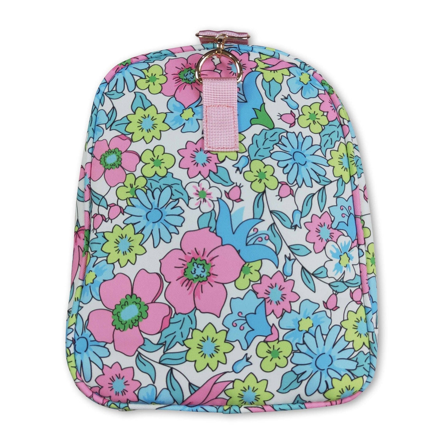 Pink Ruffle Floral Duffel Bag