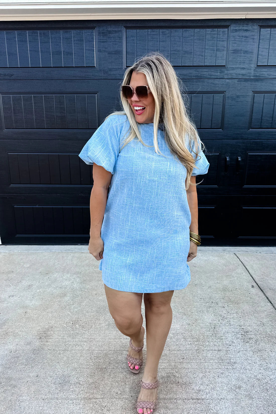 Jackie Bubble Sleeve Dress