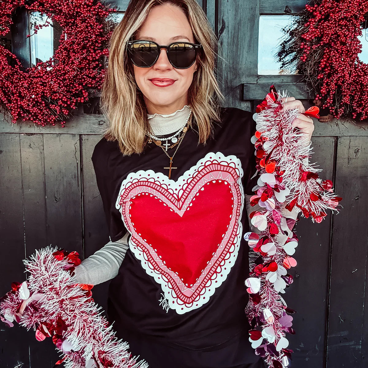 Big Lace Heart Tee