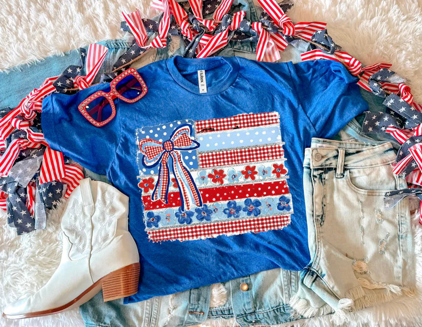 FLORAL FLAG TEE