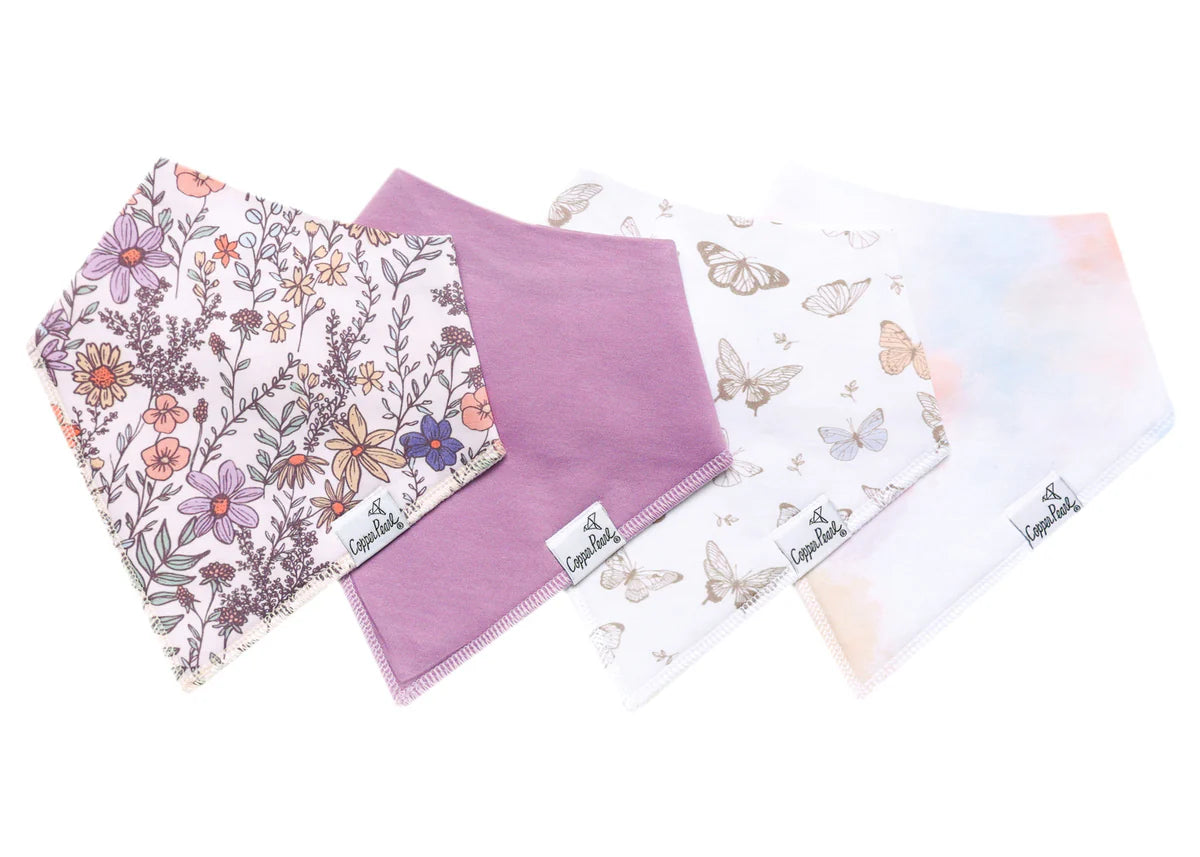 Flora Bandana Bib Set (4-Pack)