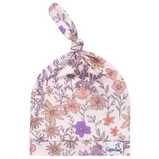 Flora Top Knot Hat 0-4mo