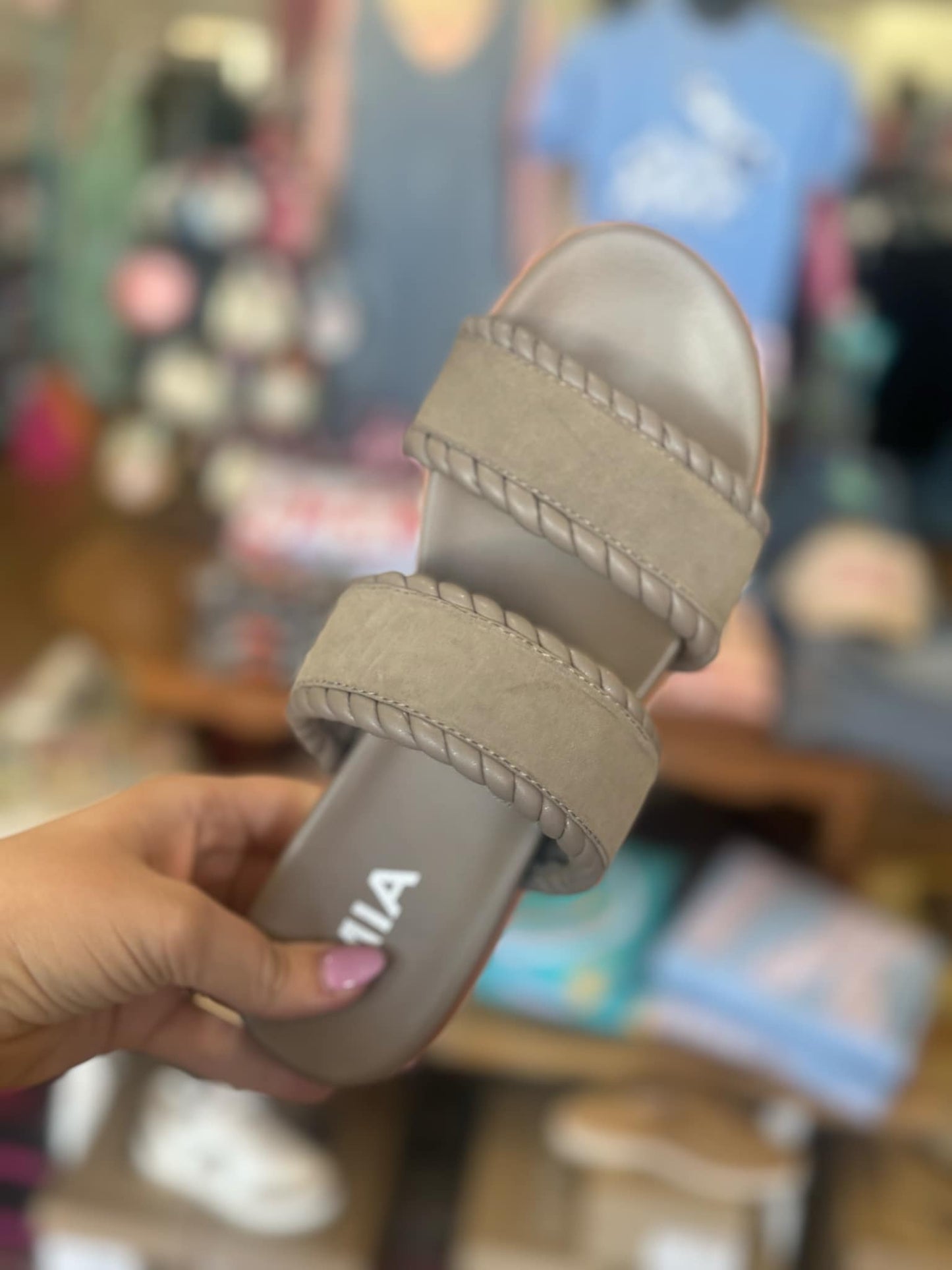Taupe Nora Strap Sandal