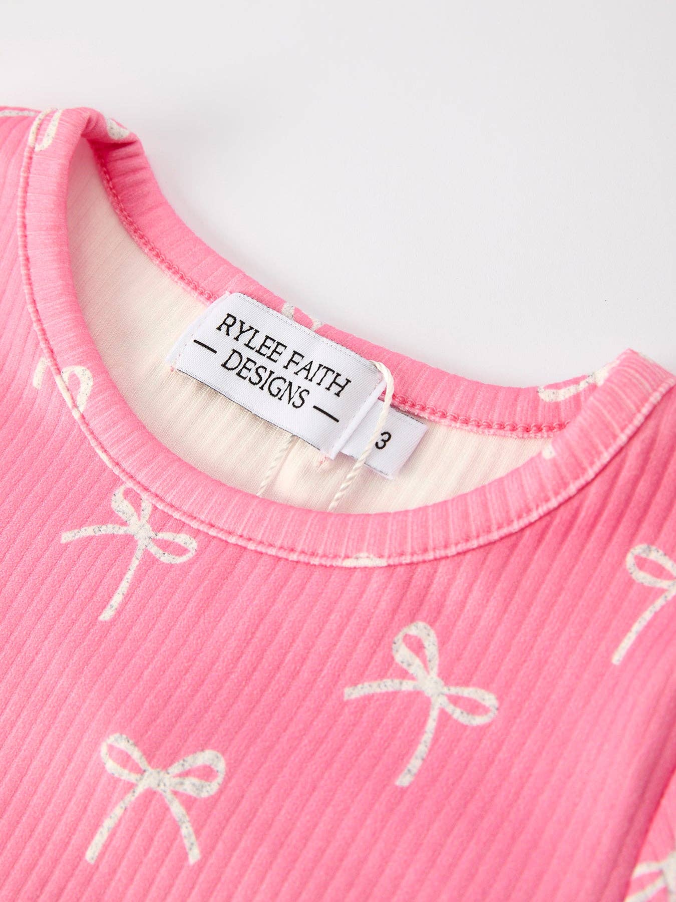 Pink Bow Pajama Set: Comfy and Cute