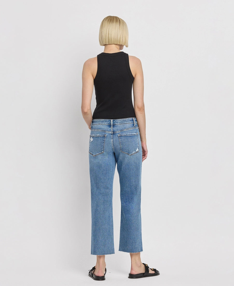 Melissa Mid Rise Straight Jeans