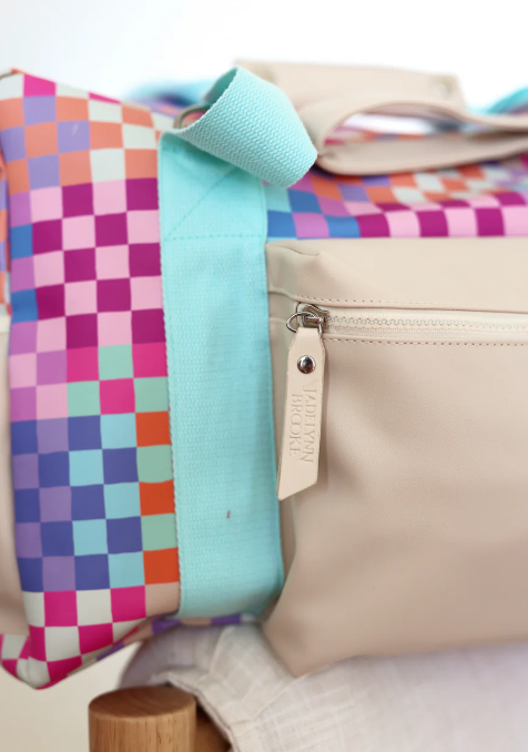Duffle Bag - Happy Checkered Short Pocket (Multi Checkered)