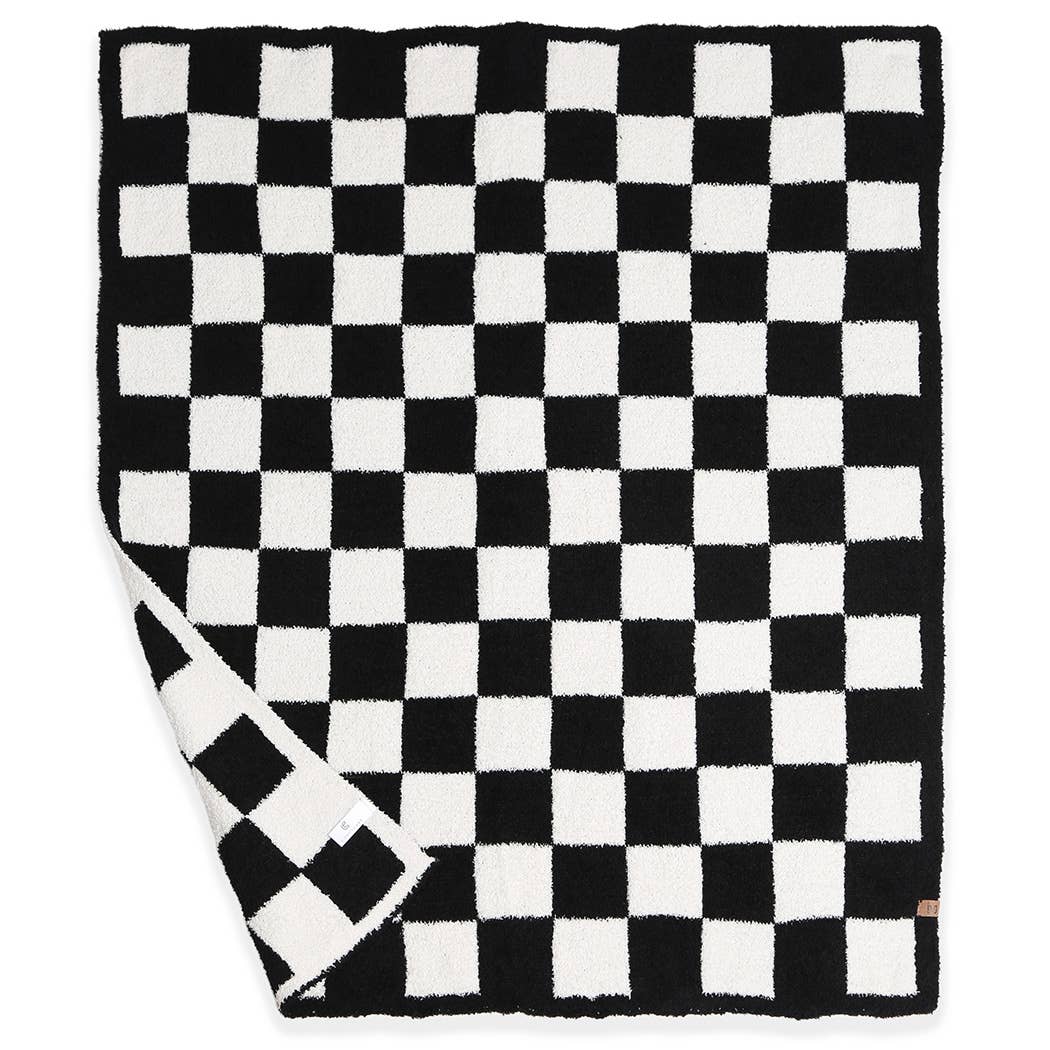 Kids Checkered Pattern Soft Throw Blanket