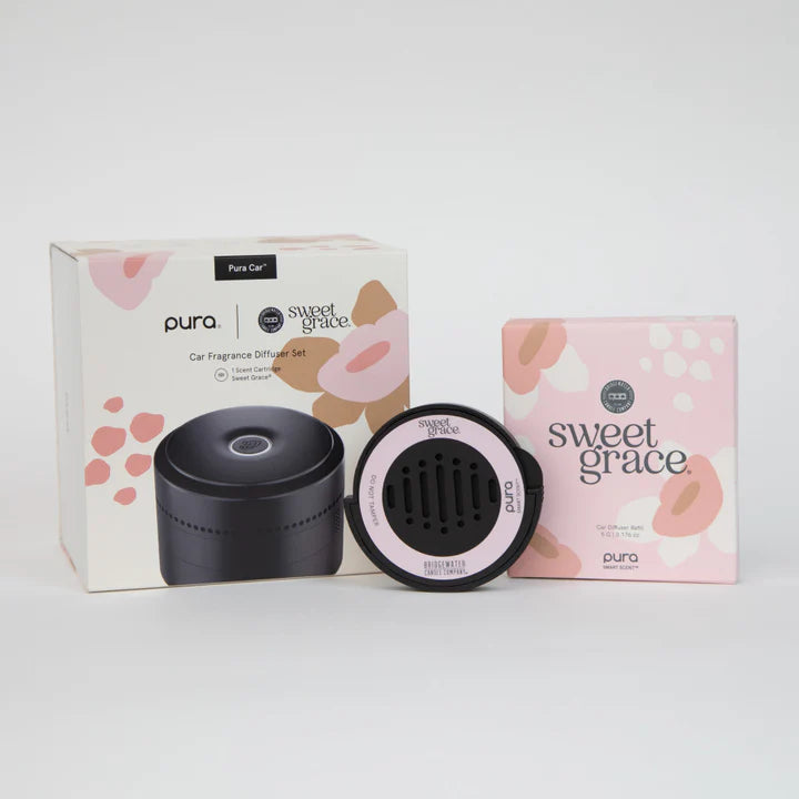 PURA + Bridgewater Car Diffuser Set with Sweet Grace