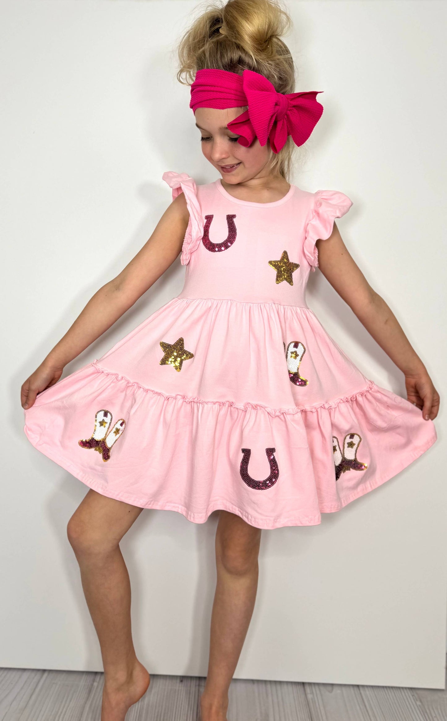 Wild West Sequin Girls Dress