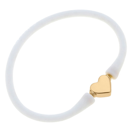 Bali Heart Bead Silicone Children's Bracelet