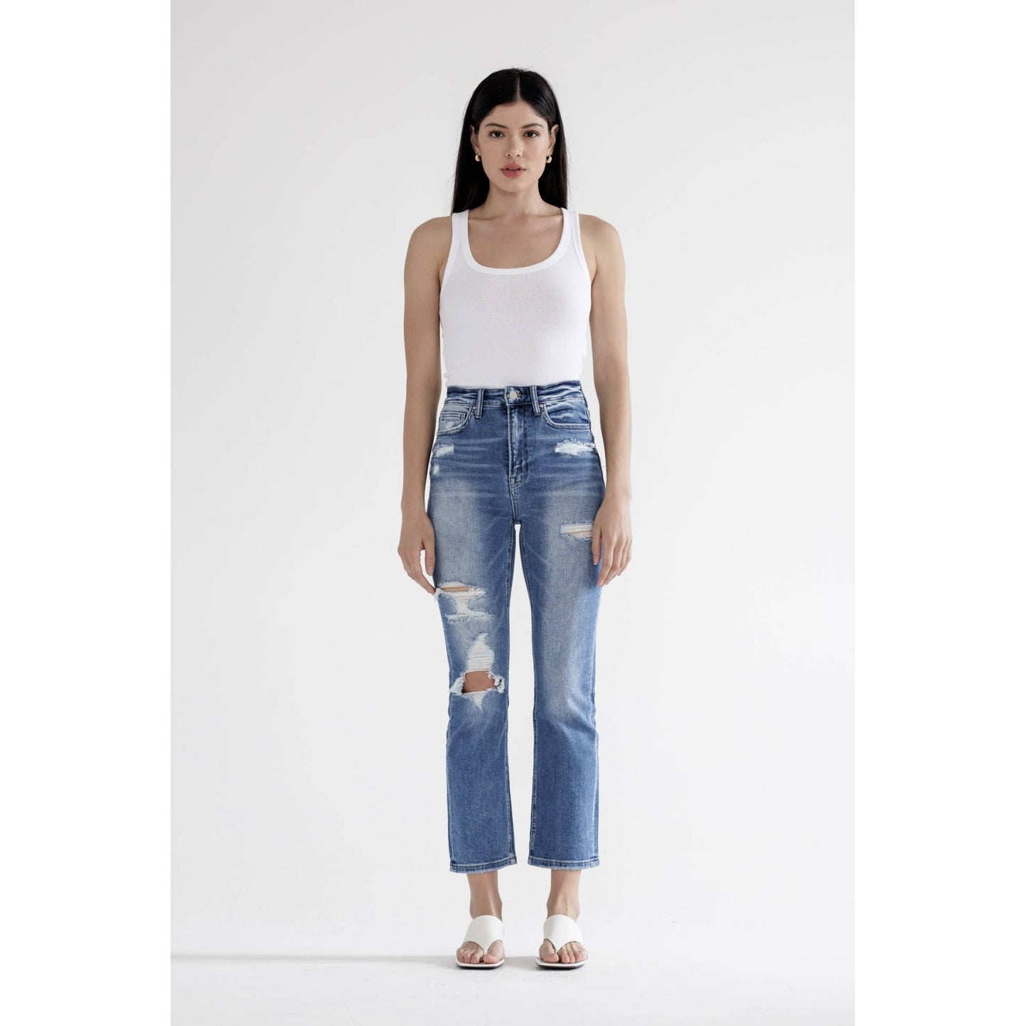Carley HIGH RISE STRAIGHT CROP