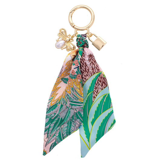 Patricia Pearl Bumble Bee Scarf Bag Charm in Multi