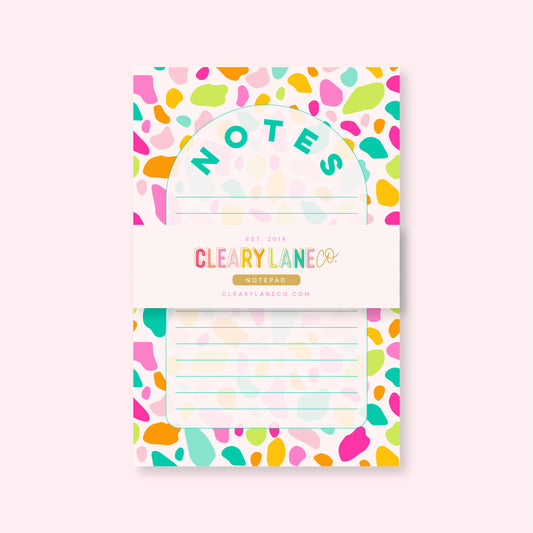 Notepad | 4"x6" | Pink Rainbow Terrazzo