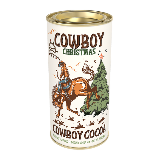 Cowboy Christmas Chocolate Cocoa (7oz Tins)