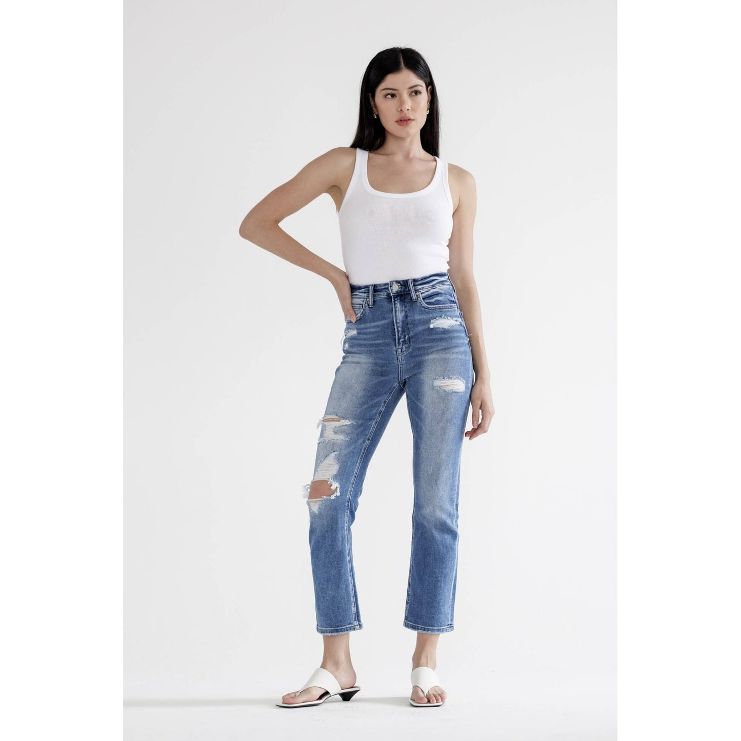 Carley HIGH RISE STRAIGHT CROP
