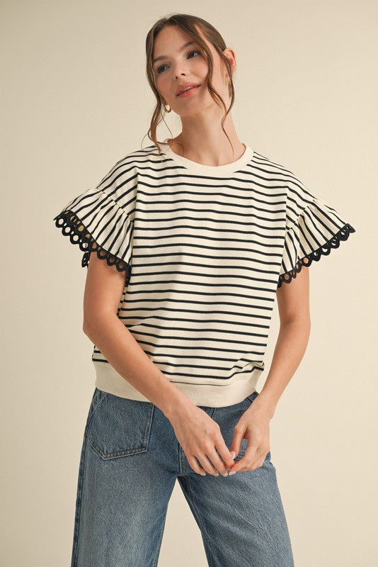 Striped Sweatshirts Top