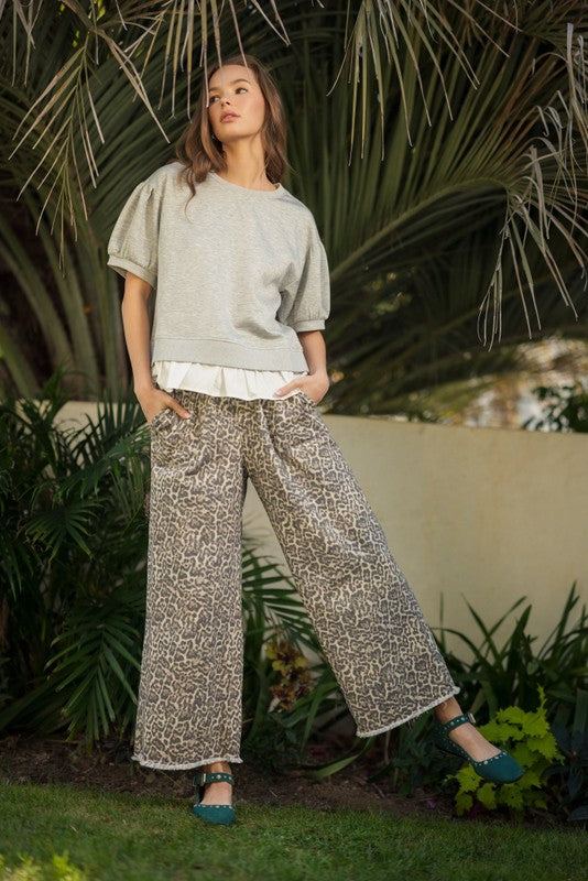 Heather Gray Sweat Top